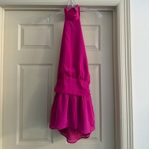 SHEIN Bright Pink Halter Dress